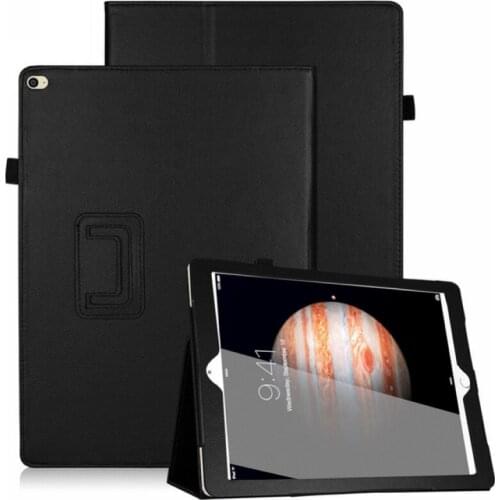 For Apple 2015 Released iPad Pro 12.9" Lichee Style PU Leather Case Stand Smart Cover For iPad Pro 12.9 1st Generation