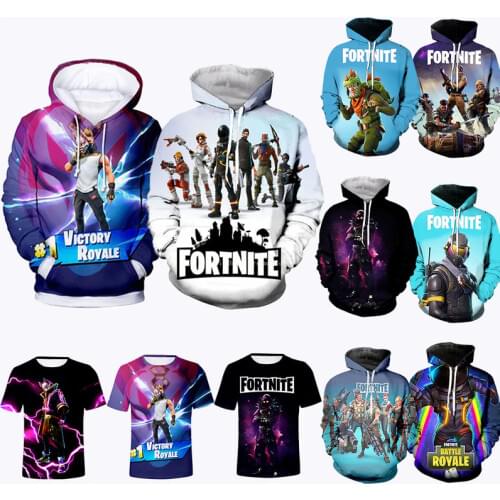 Battle Game Fortnite Children Hoodie Gunman 3D Hoodies Streetwear Hip Hop Spring Hoody Sweatshirt Harajuku Sudadera con capucha