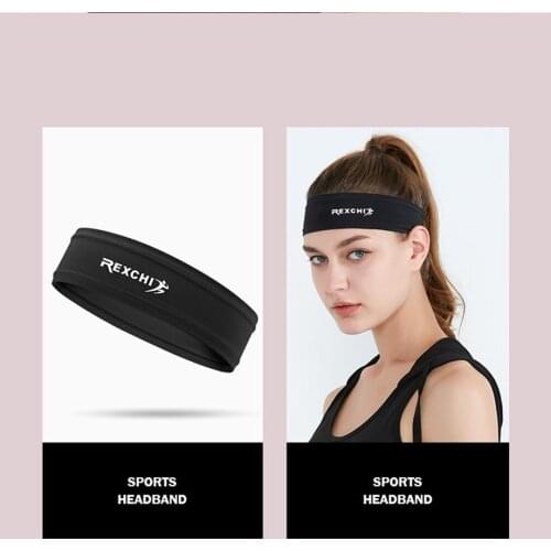 Elastic Absorbent Sweat Bands Yoga Running Fitness Headband Sports Hair Bands Basketball Gym Stretch Hair Wrap Brace Hair Band