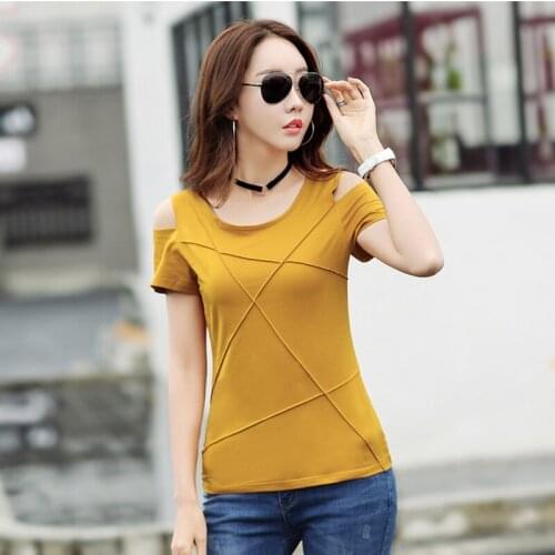 Off shoulder t shirt women tshirt o-neck tops t-shirt women clothes camiseta blusas mujer de moda 2018 harajuku funny t shirts