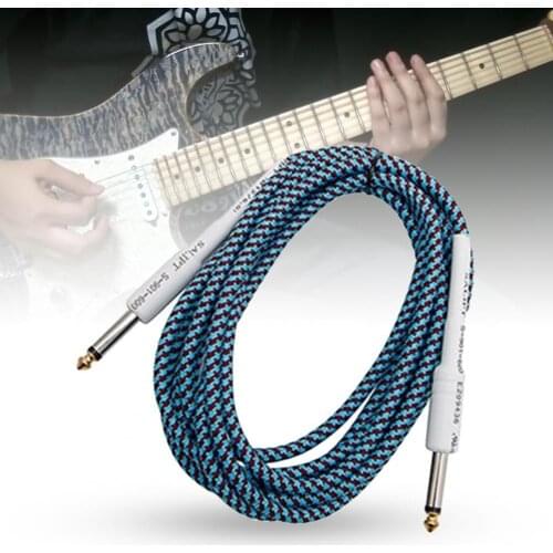 Guitar Cable Cord Stable Transmission OFC Conductor HiFi Electric Guitar Connecting Lead Electric Audio Cable for Audio Box