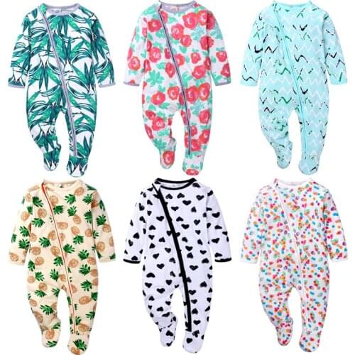 Newborn 3-18M baby girls spring baby Rompers soft Baby girls romper cotton flower Baby Jumpsuit for kids boys Costumes DLY439