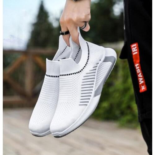2021 Summer Men Sneakers Trainers Light Breathable Low Slip-On Casual Sports Shoes Outdoor Comfortable Male Walking Shoes Flats