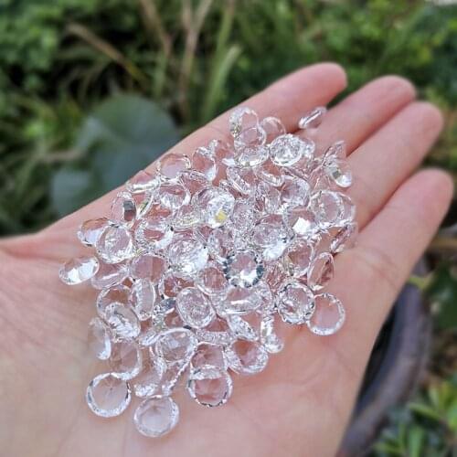 Transparent Mini Crystal Diamond Paperweight Glass Beads Craft Valentine Souvenir Home Wedding Party Decor Ornament Figurine