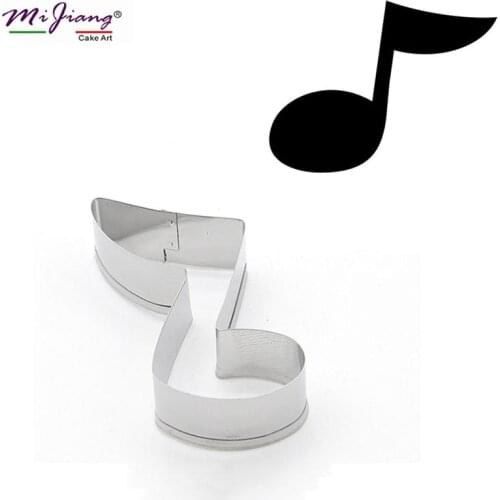 Stainless Steel Music Note Fondant Cookie Cutter Slicer Biscuit Mould DIY Cake Decoration Mold Baking Pastry Tools S7092