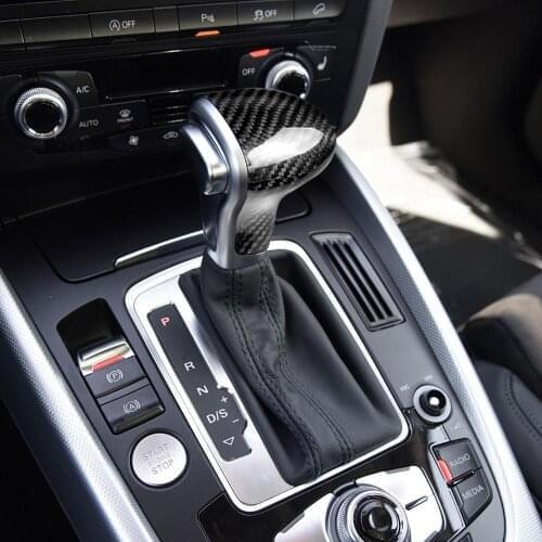Carbon Sticker Car Console Gear Handle Cover Gears Sticker For Audi A6 A5 A7 A4 S6 S7 Q5 Q7 Car Styling Car Interior Accessories
