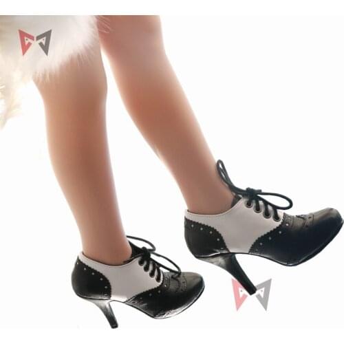 MMGG high heel Decorative pattern shoes for 100cm real dolls custom made color foot length 15-16cm