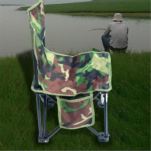 New Folding And Leaning Fishing Chair Sillas Camping Chair Camo Pocket Chair for Fishing Picnic BBQ Chair cadeira de praia