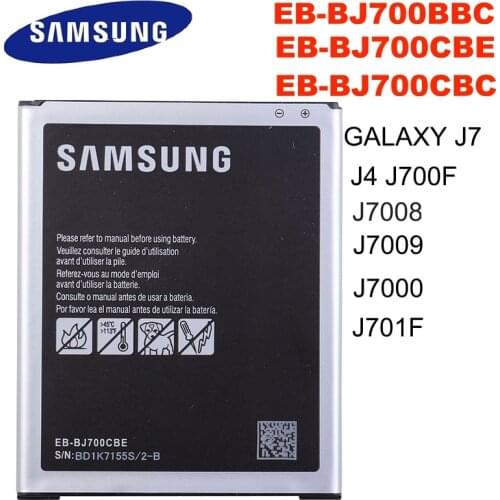 SAMSUNG OrIginal EB-BJ700BBC EB-BJ700CBE EB-BJ700CBC 3000mAh battery For Samsung GALAXY J7 J7008 J4 J700F J7009 J7000 J701F NFC