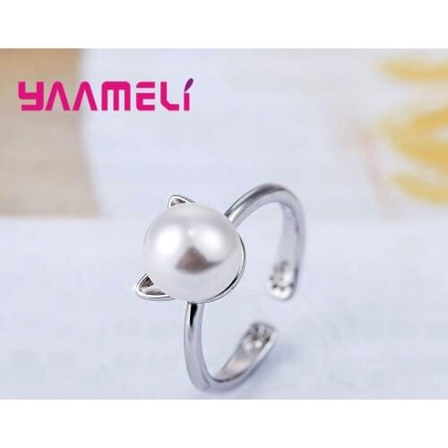 Open Ring High Quality Summer Sale Super Popular Cat Ear Modelling 925 Sterling Silver Christmas Gift For Girlfriend