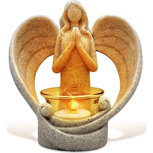 Angel Candlestick Of Loved One Angel Statue Candle Holder Angel Candle Holder Home Office Sculpture Decoration Birthday Gift