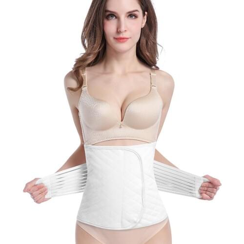Women Postpartum Bandage Belly Band Maternity Pregnancy Lady Waist Support belly belt Body Shapers layers Belt Abdomen White