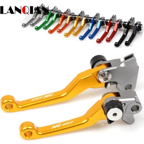 For SUZUKI RMZ450 RMZ 450 2004 2005 2006 - 2016 Motorcycle Dirt Bike Brake Clutch Levers Customized Aluminum Accessories Lever