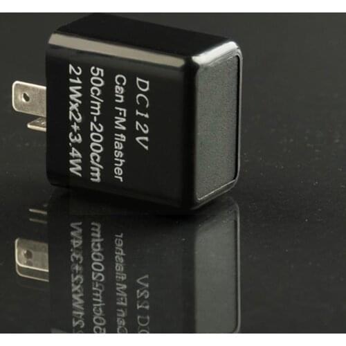 12V 2 Pin Motorcycle Blinker Adjustable Frequencies Signal Hyper Indicator Turn Relay Light Motorcycle Flasher LED Flashing Q5O9