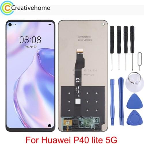 LCD Screen and Digitizer Full Assembly for Huawei P40 Lite 5G