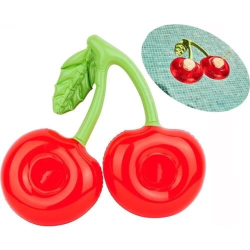 1PC Inflatable Cherry Crab Cup Holder Pool Party Float Drink Holder Swimming Pool Float Beer Cooler Pool Toy Floating Coasters