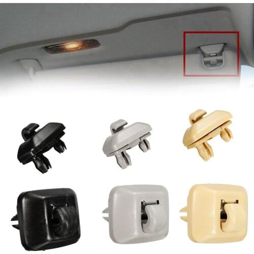 1PCS Gray/Beige Inner Sun Visor Hook Clip Bracket Hanger Fit For Audi A1 A3 A4 A5 Q3 Q52013-2015 C45 Holder 8U0857562 8E0857562