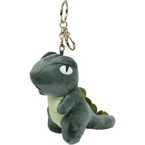 15cm Funny Lifelike Dinosaur Plush Toy Soft Stuffed Cartoon Animal Tyrannosaurus Doll Backpack Keychain Pendant Toy Kid Boy Gift
