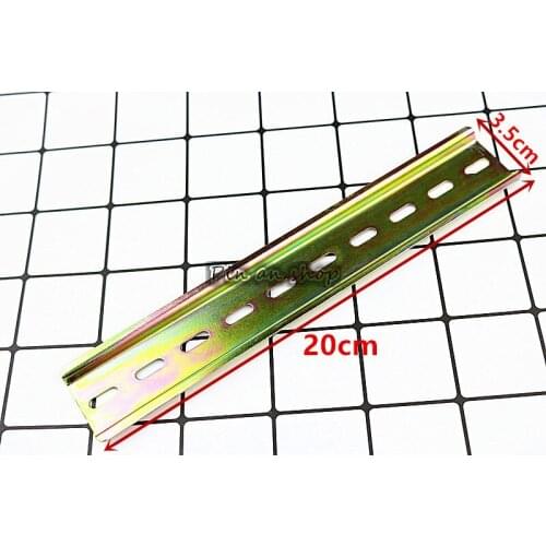 20CM din rail C45 Guide Mounting clip Installation track fixed 35mm Wiring row fixed MCB fixing seat rail din