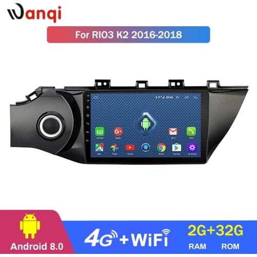 2+32G WIFI 4G 3G Netcom 9 inch Autoradio for KIA Rio3 K2 2017 Audio Radio Car Navigation GPS WiFi Android Mirror Link BT No DVD