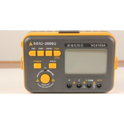 Eone VC4105A Digital Earth Ground Resistance Meter Resistance Tester Voltage Measurement LCD Backlight