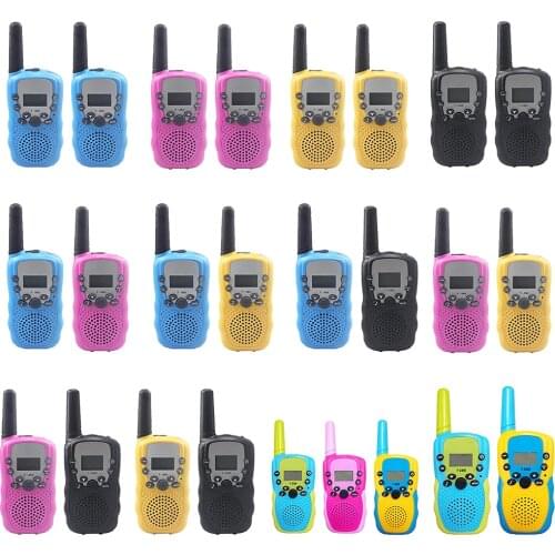 Walkie Talkie Kids Backlit LCD Flashlight 22 Channels 2 Way Radio Toys 2pcs Handheld Transceiver for Boys Girls Christmas gifts