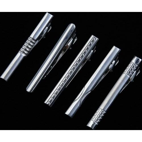 Men Neckwear Tie Jewelry 2019 Fashion Tie Clips Party Gifts for Men Necktie Stainless Steel Clothes Decorations Accessories