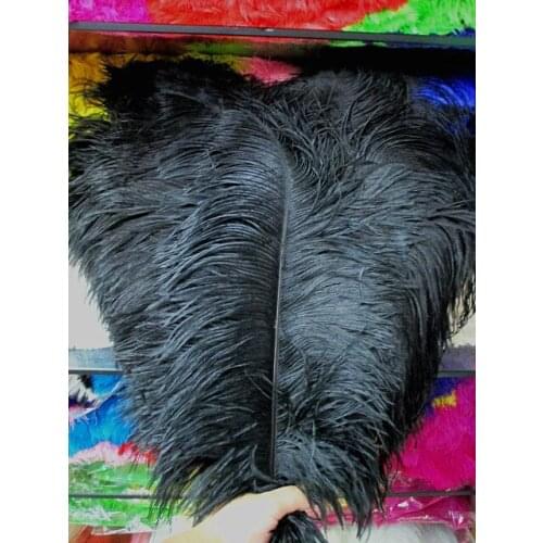 New! Sales of high-quality 100 / Many black ostrich feathers 55-60cm, DIY wedding decorations / decorative home accessories