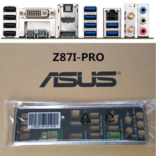 Original IO I/O Shield BackPlate Blende Bracket For Asus Z87I-PRO