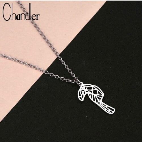Chandler Origami Pelicans Necklace Origami Bird Drop Chocker For Women Girls Party Cute Geometric Necklace Jewelry Accessorie