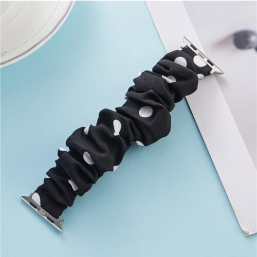 Scrunchie Strap for Apple Watch Band 44mm 40mm 38mm 42mm Soft Cloth Watchbands Women Bracelet for iwatch 6 SE 5 4 3 correas