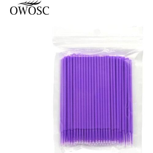 100Pcs/bag Disposable MicroBrush Eyelashes Extension Individual Lash Removing Swab Micro Brush For Eyelash Extension Tools