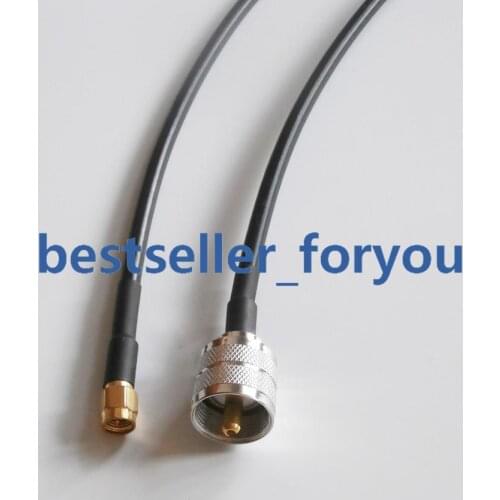 SMA Male Plug To PL259 UHF Male Plug RF Straight Pigtail RG58 Coax Cable 20cm