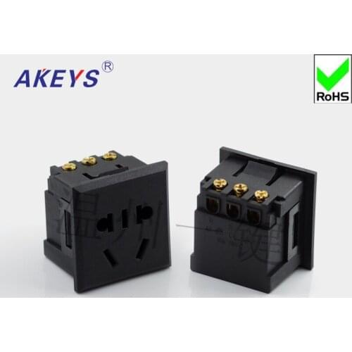 1 PC AC-012-02B card embedded new national standard five-hole desktop ac power outlet five-hole 10A250V universal