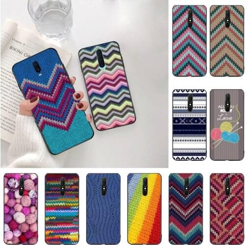 Knitting yarn pattern Phone Case For Oppo A5 A9 2020 Reno2 z Renoace 3pro A73S A71 F11