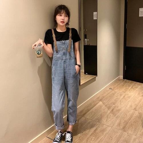 Women clothing denim washed fabric rompers summer/autumn overalls women jumpsuits suspenders jeans women overalls female rompers