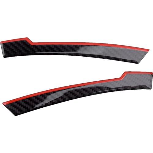 1 Pair Door Mirror Bottom Strips Edge Trim Anti-Collision Guard Fit For Benz W176 W246 W204 W212 X156 GLE Carbon Fiber