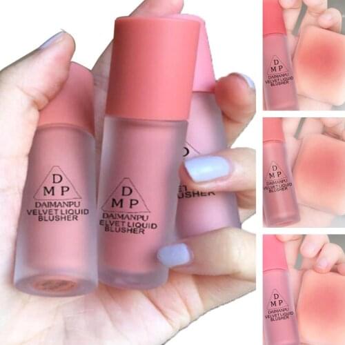 1pc Liquid Blush Velvet Matte Blusher Facial Pigment Lasting Natural Cheek Blush Face Contour Brightens Makeup Cosmetics