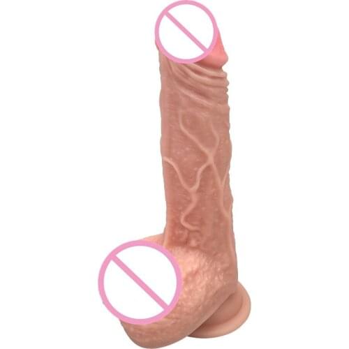 17.5*4cm 248g Realistic Dildo Soft Big Penis With Suction Cup Sex Toys for Woman Female Masturbation Dick Toy for Adult