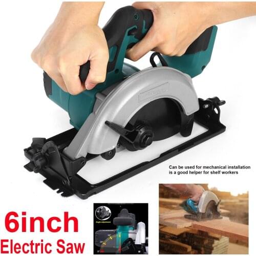 18V 5000RPM Cordless Electric Circular Saw for 152mm/6inch Blade Woodworking Cutting Tool for Makita 18V Li-ion Battery