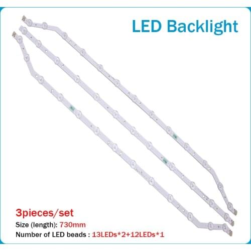 3pcs LED Backlight strip lamp D3GE-390SMB-R2 D3GE-390SMA-R2 2013SVS39 LM41-00001U LM41-00001T BN96-28764A BN96-28765A