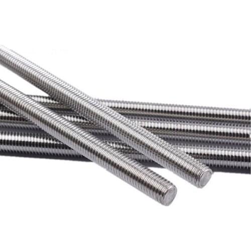 304 Stainless Steel Wire Rod Harness Cord Full Thread Screw Arbor 5pcs
