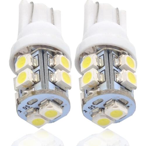 2PCS Car Lamp 1210 3528 T10 W5W 10 Led Auto 12V Side Wedge Lights Bulb Signal Tail Light External Lights Brake Light Width Light