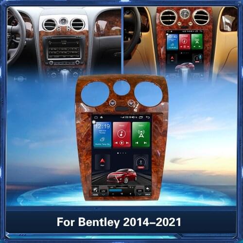 2din Car GPS Navigation Multimedia Video Player For Bentley 2014-2021 Android Auto Radio Car Audio Tape Recorder Touch Screen