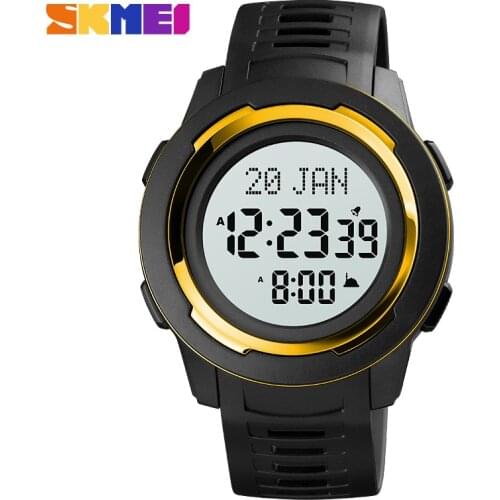 Luxury Mens Electronic Watch Fashion Casual Sport Style Pligrimage Time Re Watches New Led Light Display Clock Male Gift