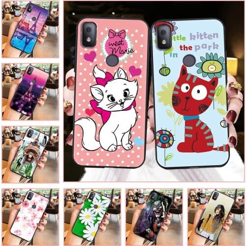 TPU Back Cover Phone Case For TCL T-Mobile Revvl 4 Black Case Cover For Boy Beautiful Dirt-resistant