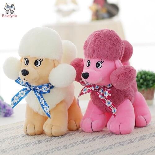BOLAFINIA children plush toys Poodle dog kids baby Christmas birthday gift stuffed toy pet dog