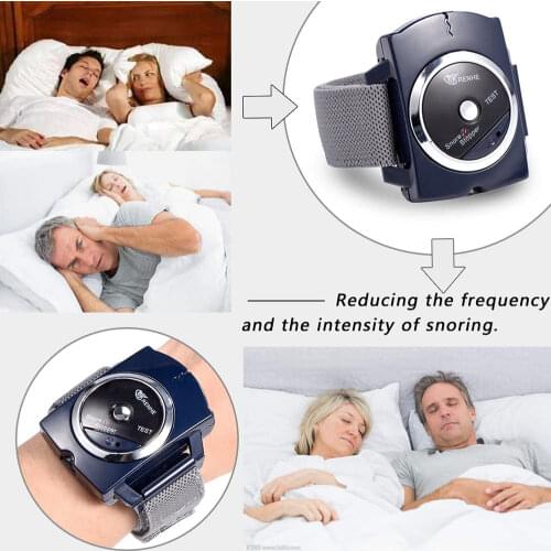 Doctor Patient Helper Intelligent Snore Stopper Anti Snoring Device Wristband Watch Best Solution for Sleep Aid Effectively