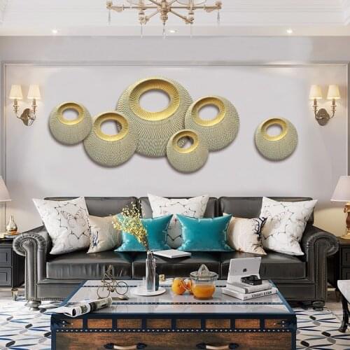 European Wood Wall Mural Ornaments Home Livingroom TV Background Wall Hanging Decoration Hotel Porch Wall Sticker Pendant Crafts