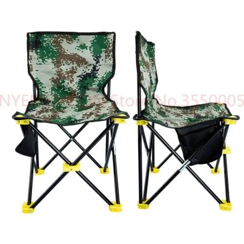 Lightweight Outdoor Fishing Chair Portable Folding Seat Camping Oxford Cloth Foldable Picnic Fishing Beach Chair with Bag 10pcs